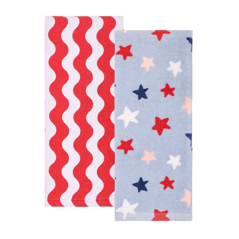 Celebrate Together™ Americana 2-pk. Star Toss Kitchen Towels, Blue