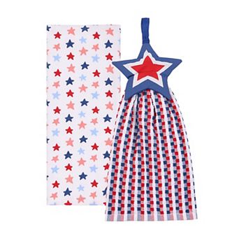 Americana 2 pk Star Tie Top Kitchen Towels