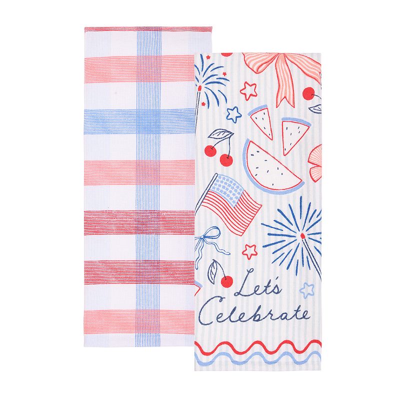 Celebrate Together™ Americana 2-pk. 4th of July Fun Kitchen Towels, Blue