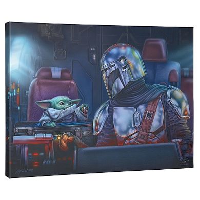 Thomas Kinkade Star Wars: The Mandalorian ‘2 For The Road’ Gallery Wrapped Canvas 24" x 30" Wall Art