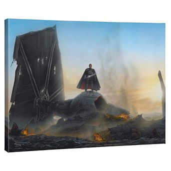 Thomas Kinkade Star Wars: The Mandalorian ‘Undeterred’ Gallery Wrapped Canvas 24" x 30" Wall Art