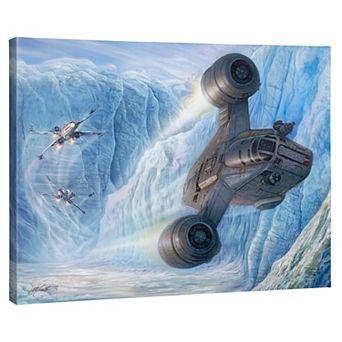 Thomas Kinkade Star Wars: The Mandalorian ‘Cold Pursuit’ Gallery Wrapped Canvas Wall Art