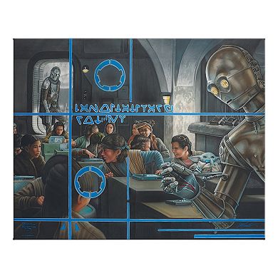 Thomas Kinkade Star Wars: The Mandalorian ‘Schooled’ Gallery Wrapped Canvas Wall Art