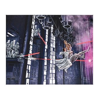 Thomas Kinkade Star Wars: A New Hope ‘On the Run’ Gallery Wrapped Canvas Wall Art