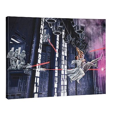 Thomas Kinkade Star Wars: A New Hope ‘On the Run’ Gallery Wrapped Canvas Wall Art