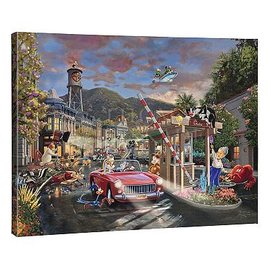 Thomas Kinkade Looney Tunes ‘Shenanigans’ Gallery Wrapped Canvas Wall Art