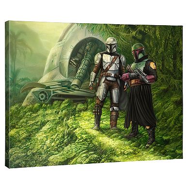 Thomas Kinkade Star Wars: The Mandalorian ‘Bros in Arms’ Gallery Wrapped Canvas Wall Art