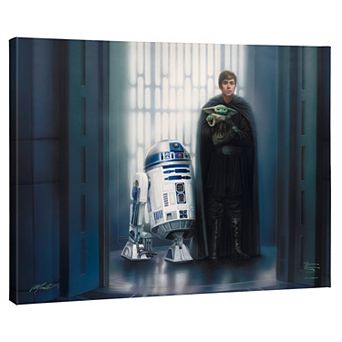 Thomas Kinkade Star Wars: The Mandalorian ‘Good Hands’ Gallery Wrapped Canvas Wall Art