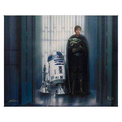 Thomas Kinkade Star Wars: The Mandalorian ‘Good Hands’ Gallery Wrapped Canvas Wall Art