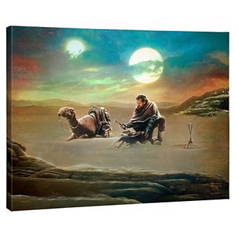 Thomas Kinkade Star Wars: Obi-Wan Kenobi ‘His Past’ Gallery Wrapped Canvas Wall Art