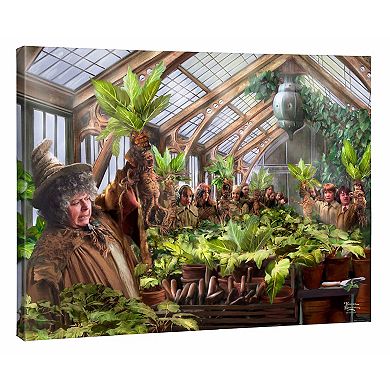 Thomas Kinkade Harry Potter ‘Hogwarts Greenhouse’ Gallery Wrapped Canvas Wall Art