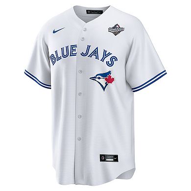 Men's Nike Bo Bichette White Toronto Blue Jays 2025 World Series Home Replica Player Jersey