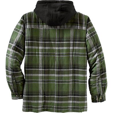 Men's Legendary Whitetails Maplewood Hooded Flannel Shirt Jacket
