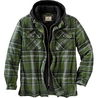 Men's Maplewood Hooded Flannel Shirt Jacket