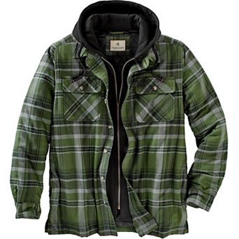 Men's Legendary Whitetails Maplewood Hooded Flannel Shirt Jacket