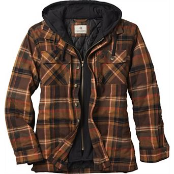 Men's Legendary Whitetails Maplewood Hooded Flannel Shirt Jacket