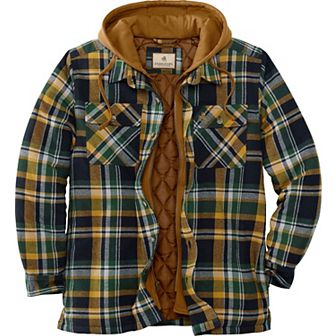 Men's Maplewood Hooded Flannel Shirt Jacket