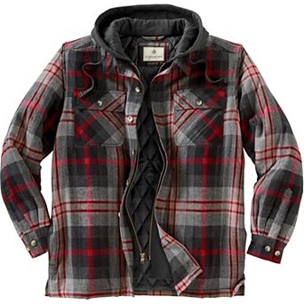 Men's Maplewood Hooded Flannel Shirt Jacket