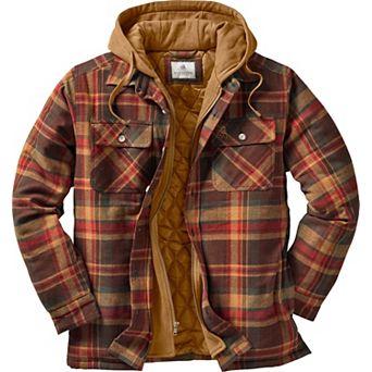 Men's Maplewood Hooded Flannel Shirt Jacket