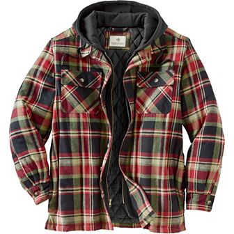 Men's Maplewood Hooded Flannel Shirt Jacket