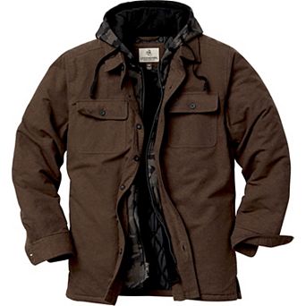 Men's Legendary Whitetails Maplewood Hooded Flannel Shirt Jacket