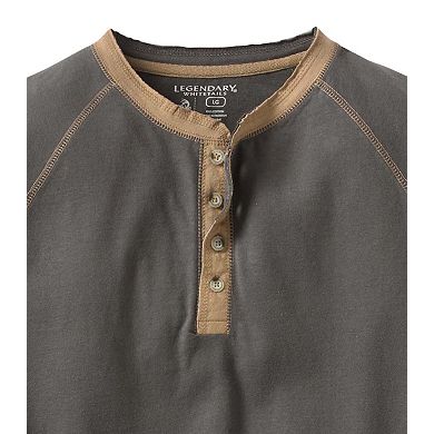 Men's Legendary Whitetails Recluse Raglan Henley Long Sleeve Shirt
