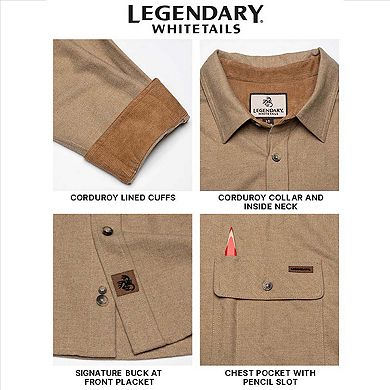 Men's Legendary Whitetails Buck Camp Flannel Button Down Shirt