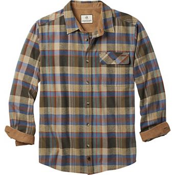 Men's Legendary Whitetails Buck Camp Flannel Button Down Shirt