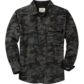 Men's Legendary Whitetails Buck Camp Flannel Button Down Shirt