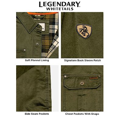 Men's Legendary Whitetails Journeyman Flannel Lined Shirt Jacket