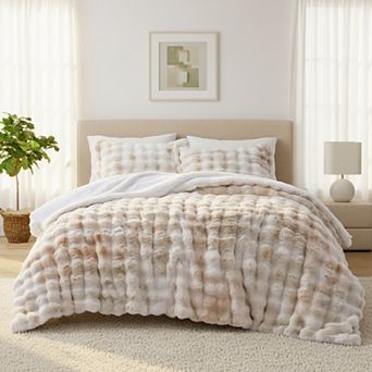 Unikome Fleece Comforter Set -Super Soft & Warm Fluffy Bedding Set, Luxury Fuzzy Heavy Bed Set