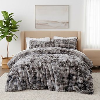 Unikome Fleece Comforter Set -Super Soft & Warm Fluffy Bedding Set, Luxury Fuzzy Heavy Bed Set