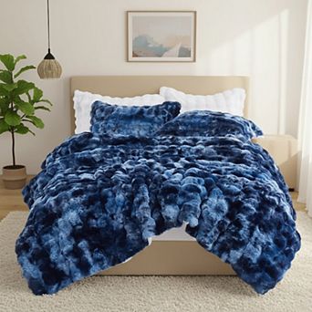 Unikome Fleece Comforter Set -Super Soft & Warm Fluffy Bedding Set, Luxury Fuzzy Heavy Bed Set