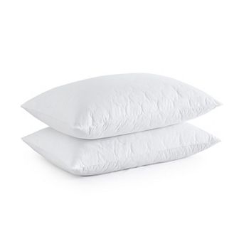 Unikome Goose Feathers Down Pillows with 100% Cotton Cover, Bed Sleeping Pillows Set of 2