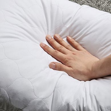 Unikome Goose Feathers Down Pillows with 100% Cotton Cover, Bed Sleeping Pillows Set of 2