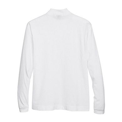 Devon & Jones Sueded Jersey Mock Neck T-Shirt