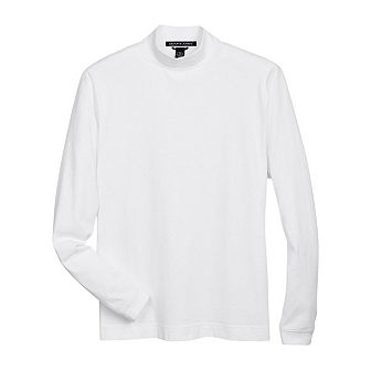 Devon & Jones Sueded Jersey Mock Neck T-Shirt
