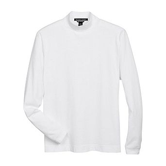 Devon & Jones Sueded Jersey Mock Neck T-Shirt
