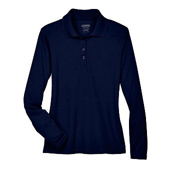 CORE365 Women's Pinnacle Performance Long Sleeve Piqu Polo