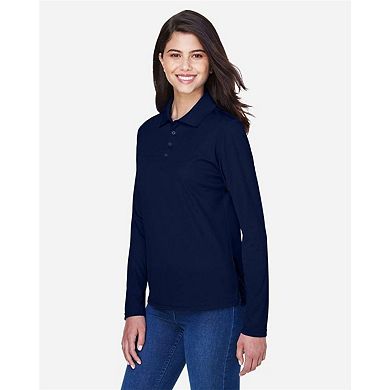 CORE365 Women's Pinnacle Performance Long Sleeve Piqu Polo