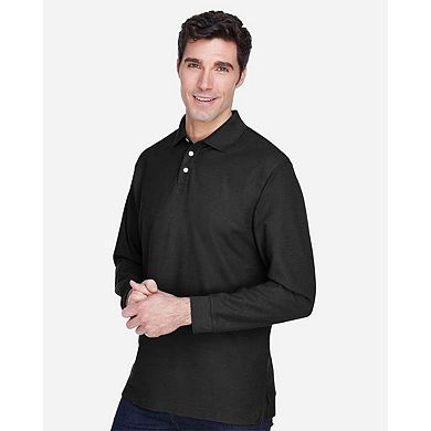 Devon & Jones Pima Piqu Long Sleeve Polo