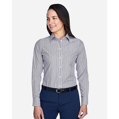 Devon & Jones Women's Crown Collection Banker e Woven Dress Shirt