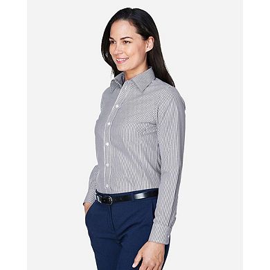 Devon & Jones Women's Crown Collection Banker e Woven Dress Shirt