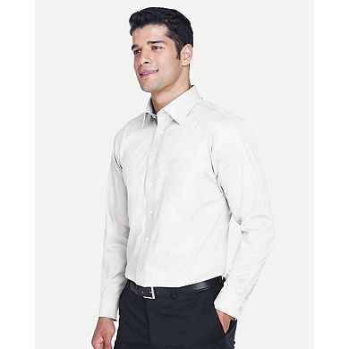 Devon & Jones Crown Collection Solid Stretch Twill Woven Dress Shirt