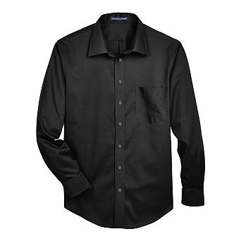 Devon & Jones Crown Collection Solid Stretch Twill Woven Dress Shirt
