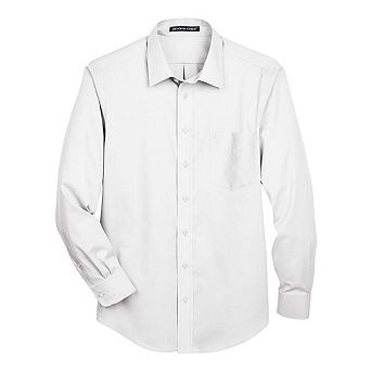 Devon & Jones Crown Collection Solid Stretch Twill Woven Dress Shirt