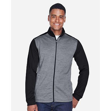 Devon & Jones Newbury Colorblock Mlange Fleece Full-Zip jacket