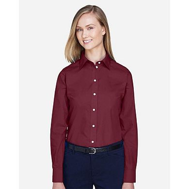 Devon & Jones Women's Crown Collection Broadcloth Woven Dress Shirt