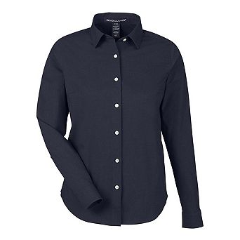Devon & Jones Women's CrownLux Performance Spencer Poplin Dress Shirt