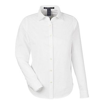 Devon & Jones Women's CrownLux Performance Spencer Poplin Dress Shirt
